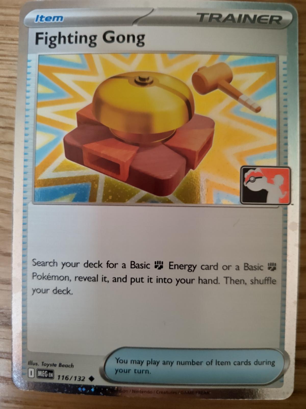 Mega Evolution Fighting Gong [Prize-Pack] Pokémon card
